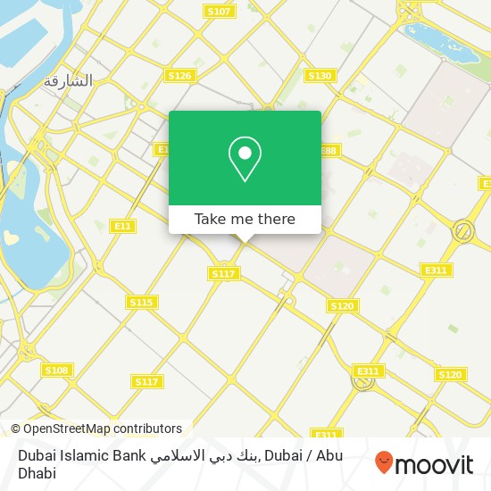 Dubai Islamic Bank بنك دبي الاسلامي map