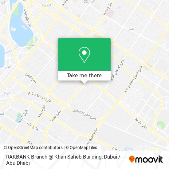 RAKBANK Branch @ Khan Saheb Building map