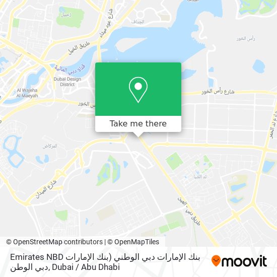 Emirates NBD بنك الإمارات دبي الوطني map