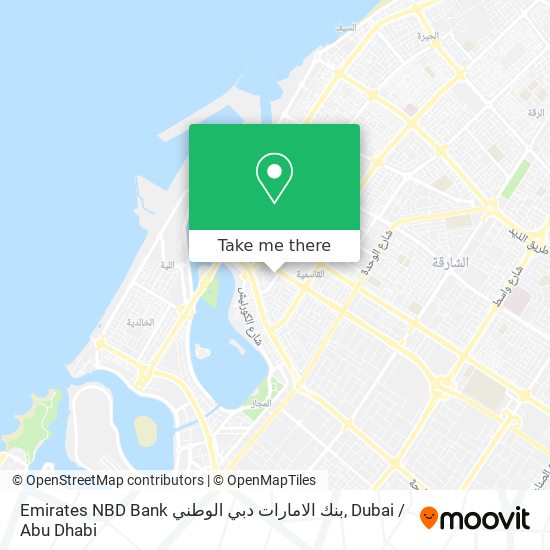 Emirates NBD Bank بنك الامارات دبي الوطني map