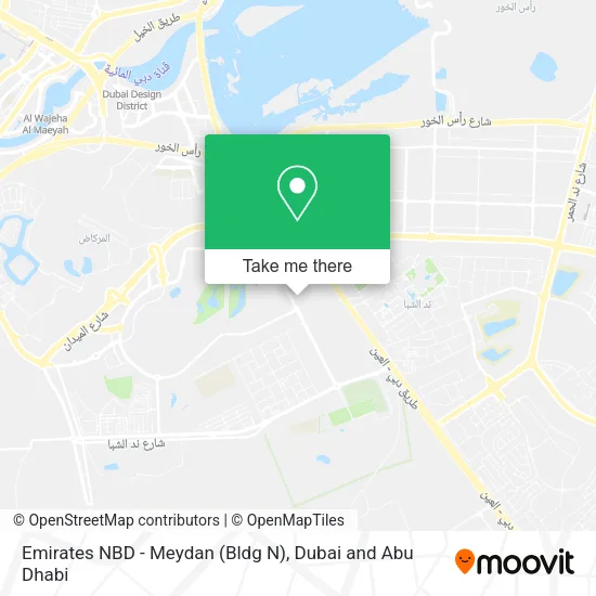 Emirates NBD - Meydan (Bldg N) map