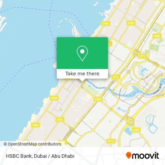 HSBC Bank map