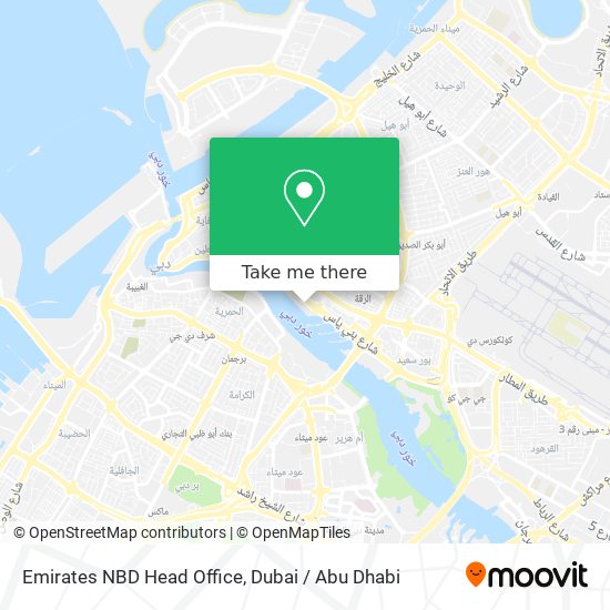 Emirates NBD Head Office map