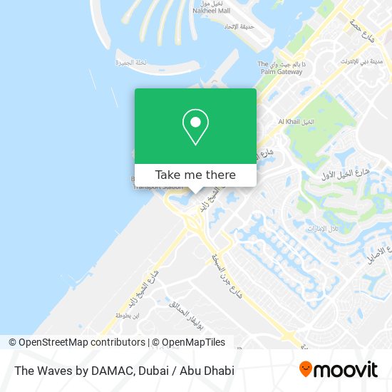 The Waves by DAMAC map