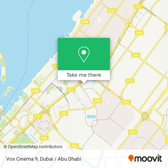 Vox Cinema 9 map