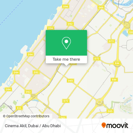 Cinema Akil map