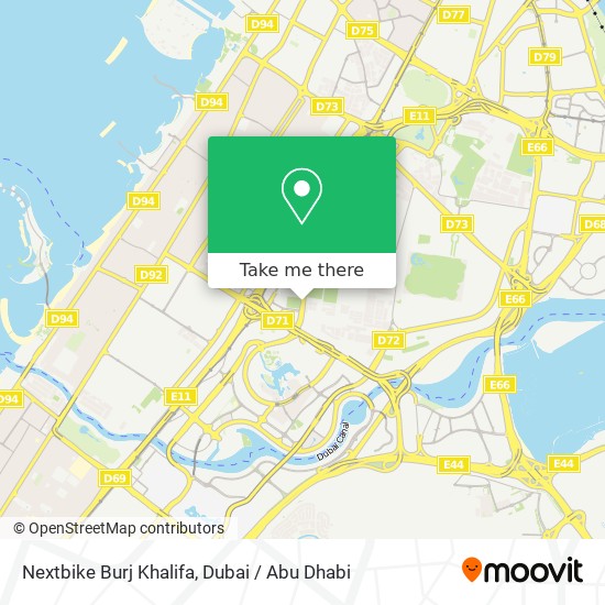 Nextbike Burj Khalifa map