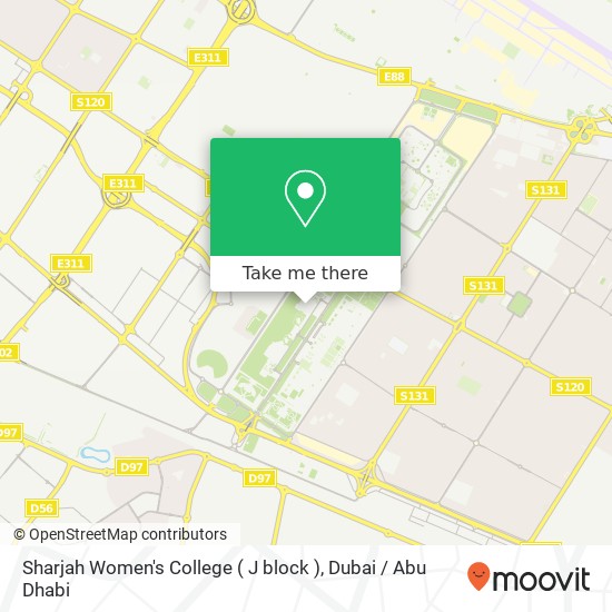 Sharjah Women's College ( J block ) map