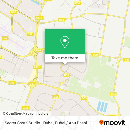 Secret Shots Studio - Dubai map