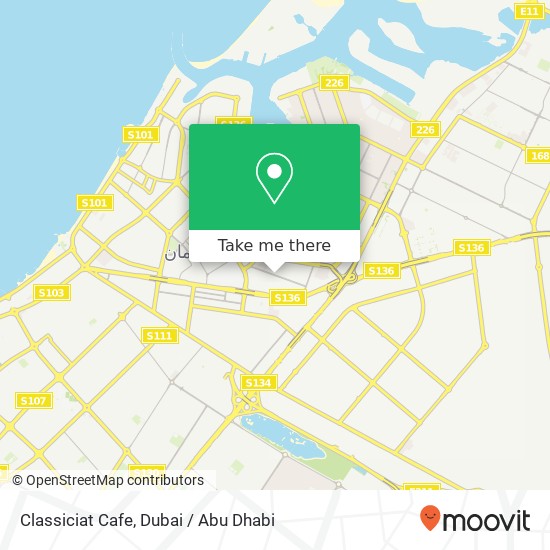 Classiciat Cafe map