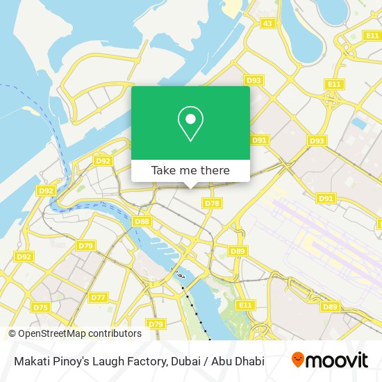 Makati Pinoy's Laugh Factory map