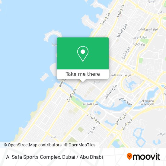 Al Safa Sports Complex map
