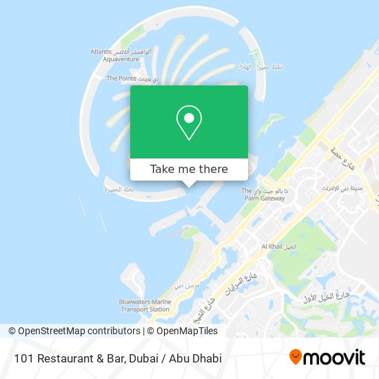 101 Restaurant & Bar map