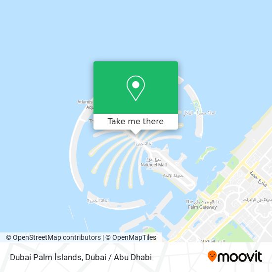Dubai Palm İslands map
