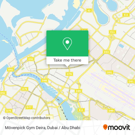 Mövenpick Gym Deira map