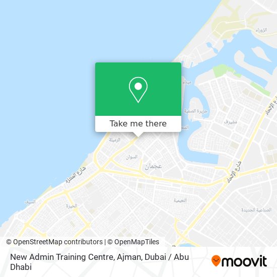 New Admin Training Centre, Ajman map