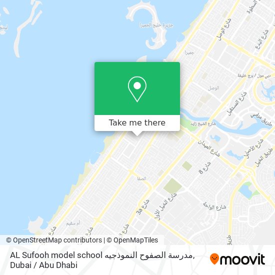 AL Sufooh model school مدرسة الصفوح النموذجيه map