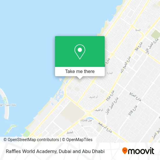 Raffles World Academy map