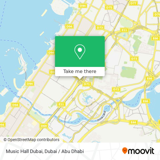 Music Hall Dubai map