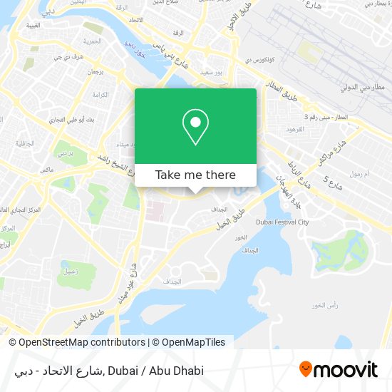 شارع الاتحاد - دبي map