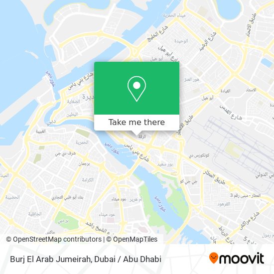 Burj El Arab Jumeirah map