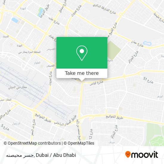 جسر محيصنه map
