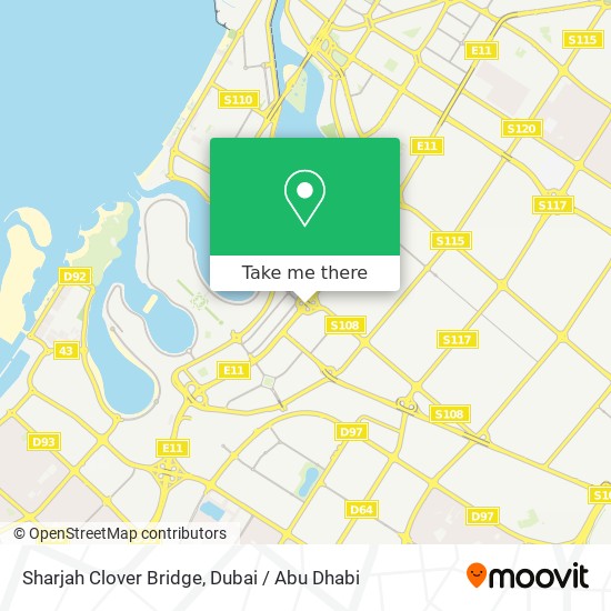 Sharjah Clover Bridge map