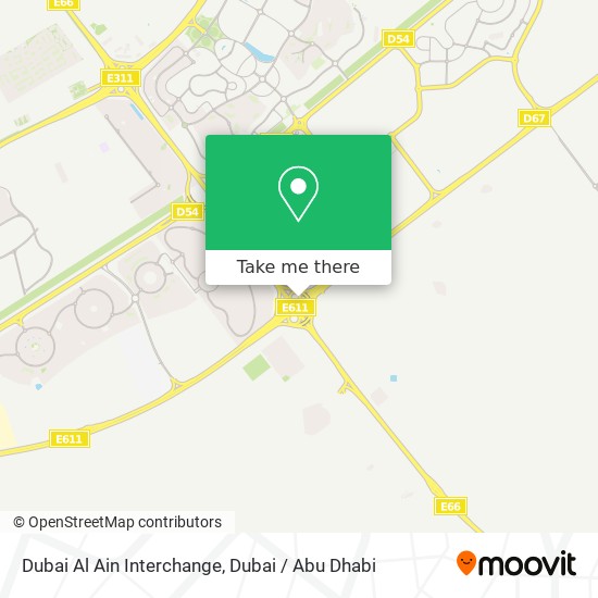 Dubai Al Ain Interchange map