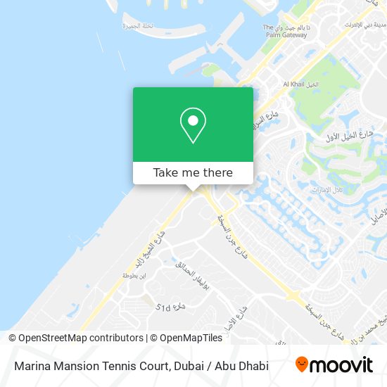 Marina Mansion Tennis Court map