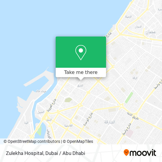 Zulekha Hospital map