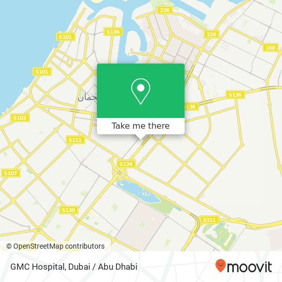 GMC Hospital map