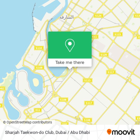 Sharjah Taekwon-do Club map