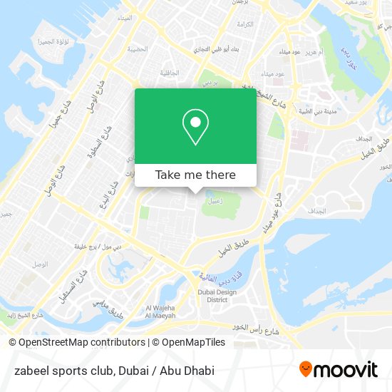 zabeel sports club map