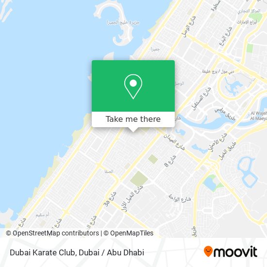 Dubai Karate Club map