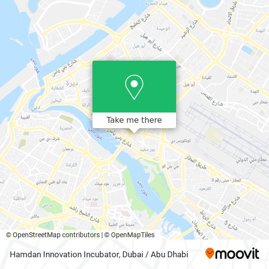 Hamdan Innovation Incubator map