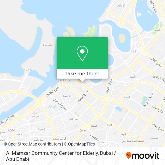 Al Mamzar Community Center for Elderly map