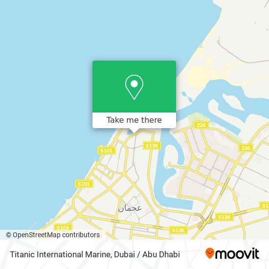 Titanic International Marine map
