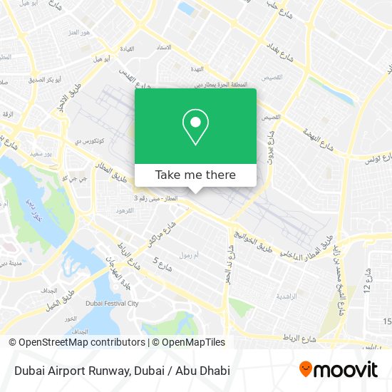 Dubai Airport Runway map