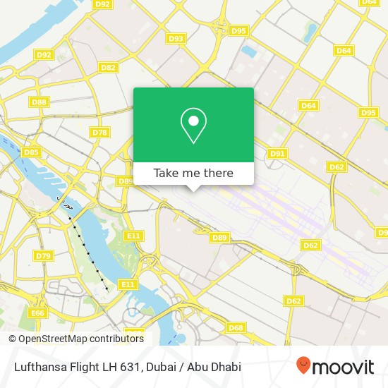 Lufthansa Flight LH 631 map