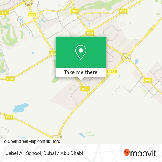 Jebel Ali School map