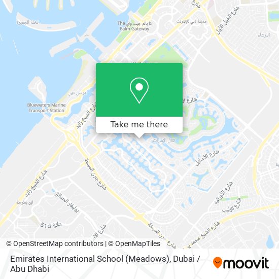 Emirates International School (Meadows) map