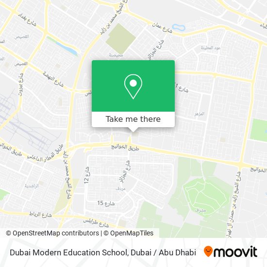 Dubai Modern Education School map