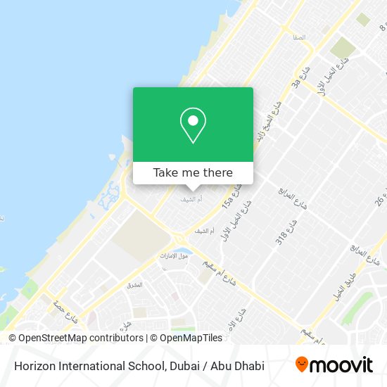 Horizon International School map