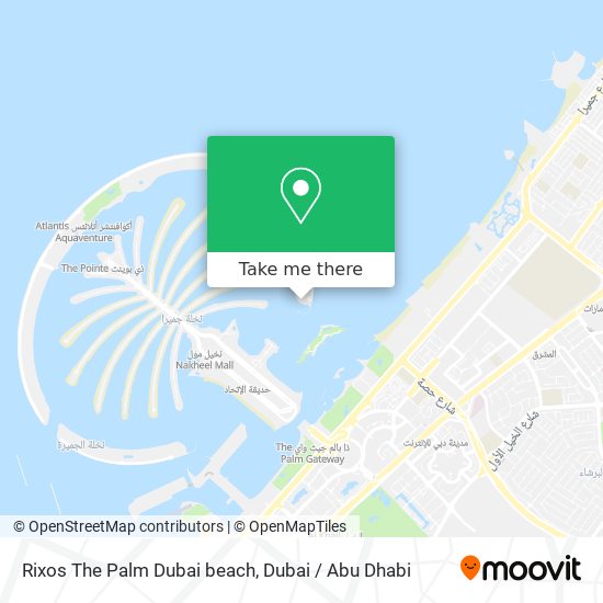 Rixos The Palm Dubai beach map
