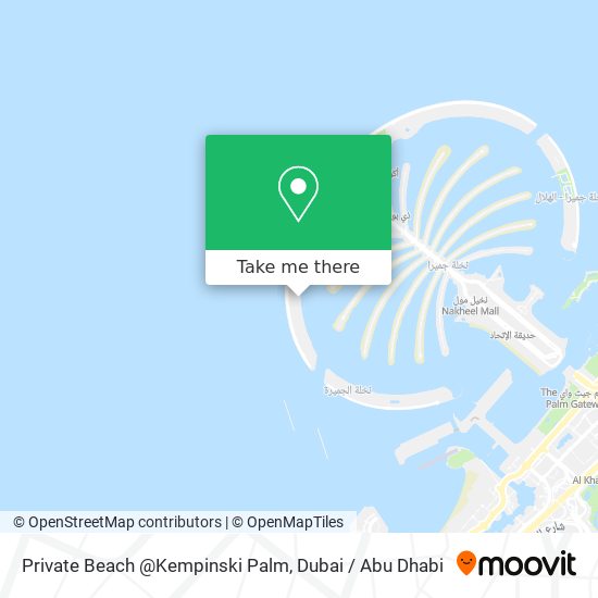 Private Beach @Kempinski Palm map
