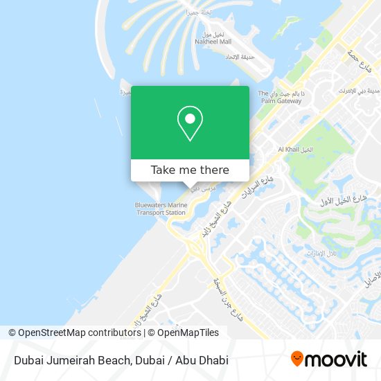 Dubai Jumeirah Beach map