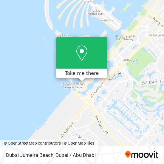 Dubai Jumeira Beach map