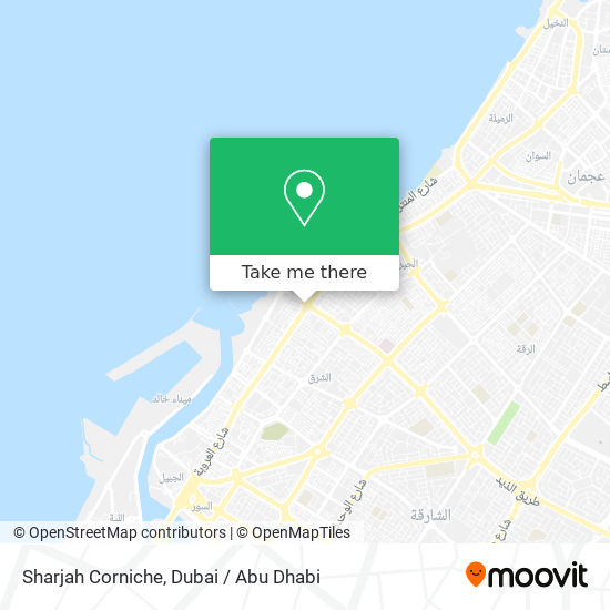 Sharjah Corniche map