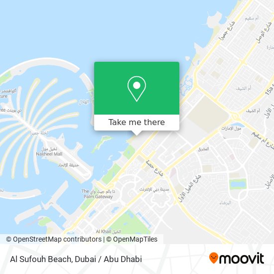 Al Sufouh Beach map