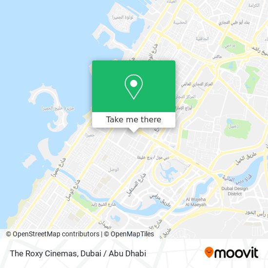 The Roxy Cinemas map